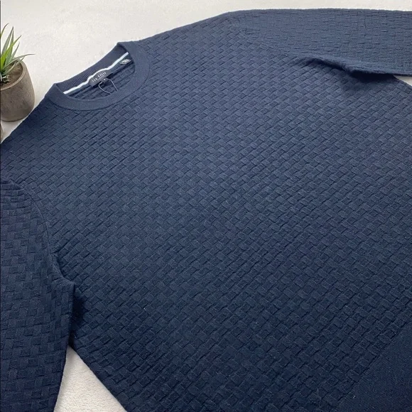 Ted Baker London Lentic Long Sleeve Textured Crewneck Pullover Jumper Sweater